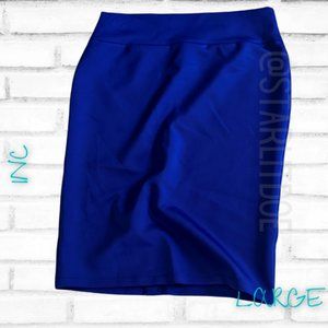 *SOLD* INC International Concepts Royal Blue Pencil Skirt